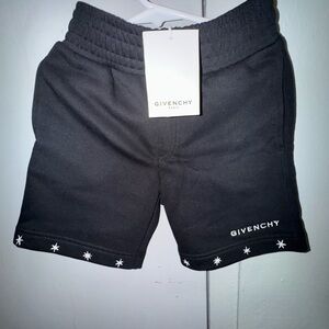Givenchy Black Shorts with Textured Design